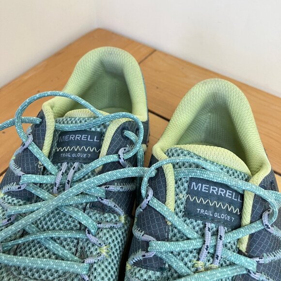 Merrell Glove 7 Trail Runners Barefoot Shoes Sneakers Women's US 8.5 Green - Picture 2 of 10